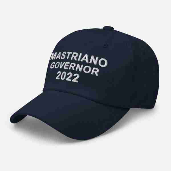 MASTRIANO For GOVERNOR Dad Hat_Navy left