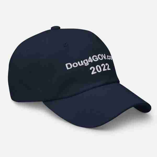 Doug4Gov.com Dad Hat_Navy Right