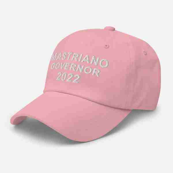 MASTRIANO For GOVERNOR Dad Hat_Pink Left