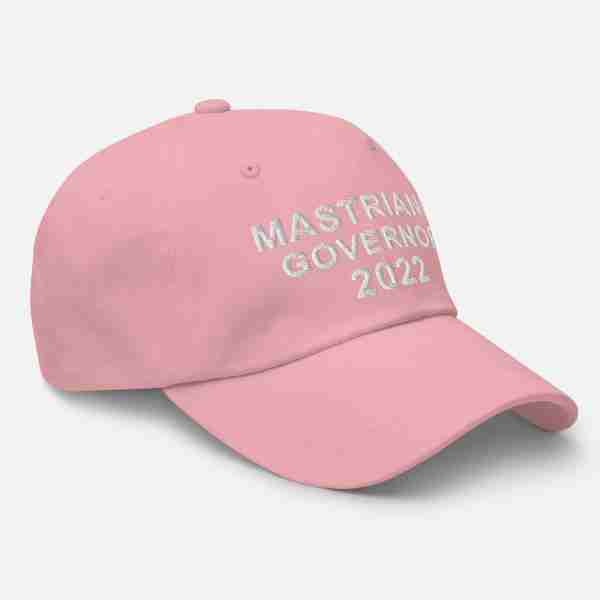 MASTRIANO For GOVERNOR Dad Hat_Pink Right
