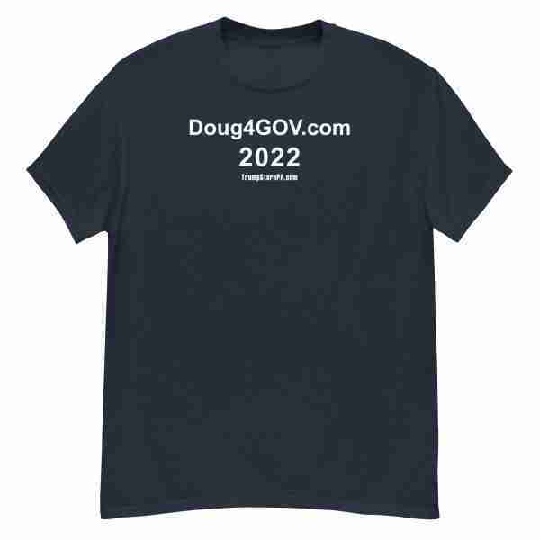 Doug4Gov.com Tee_Navy