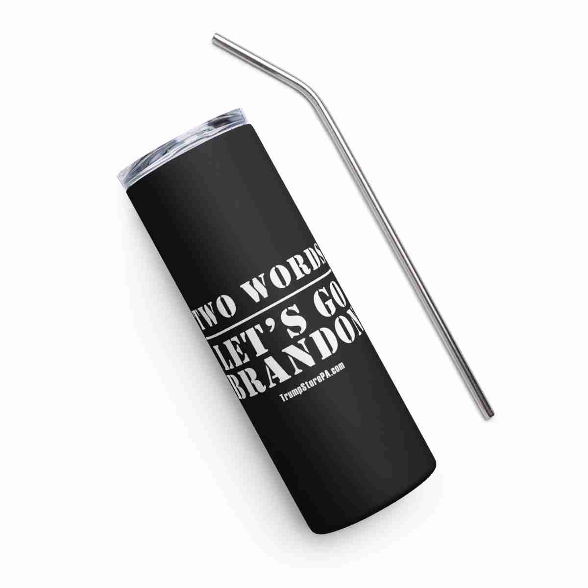 Two Words Stainless Steel Tumbler_Front