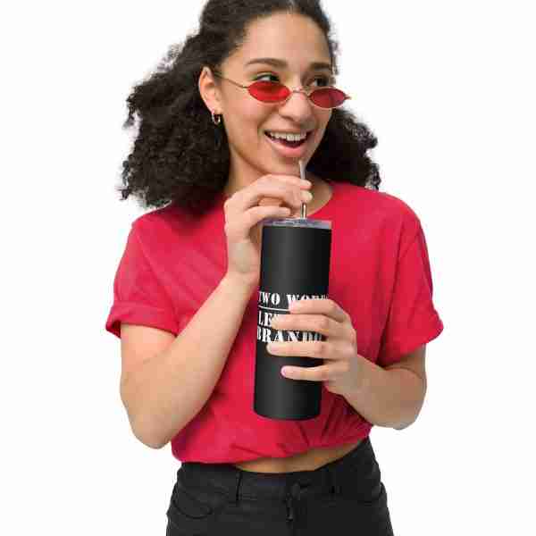 Two Words Stainless Steel Tumbler