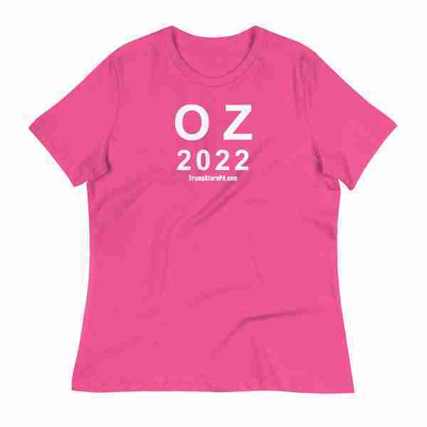 Oz For US Senate Ladies Tee_Berry