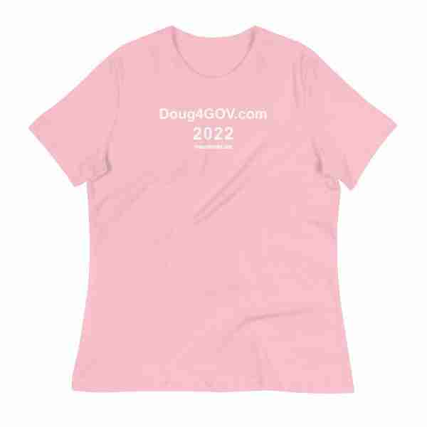Doug4Gov.com Ladies Tee_Pink