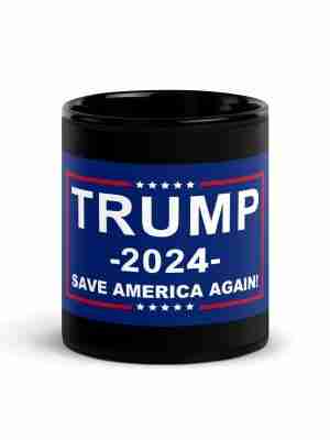 Trump 2024 Black Glossy Mug