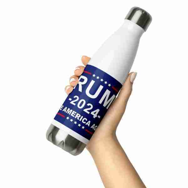 Trump 2024 Stainless Steel Water Bottle_Front2