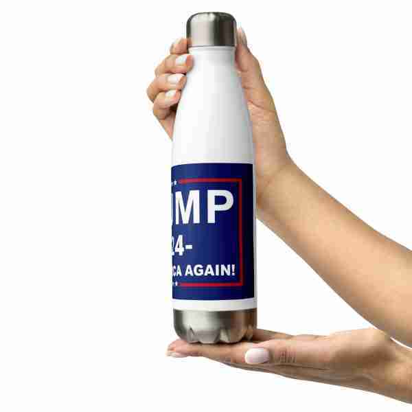 Trump 2024 Stainless Steel Water Bottle_Left