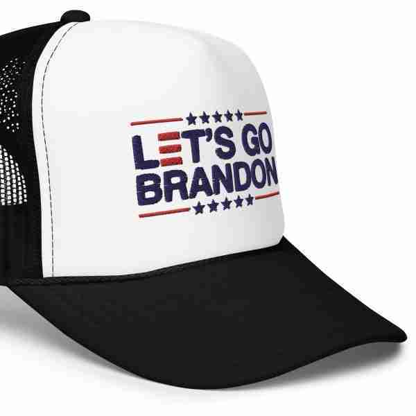 Lets Go Brandon Foam Trucker Hat_Black Side