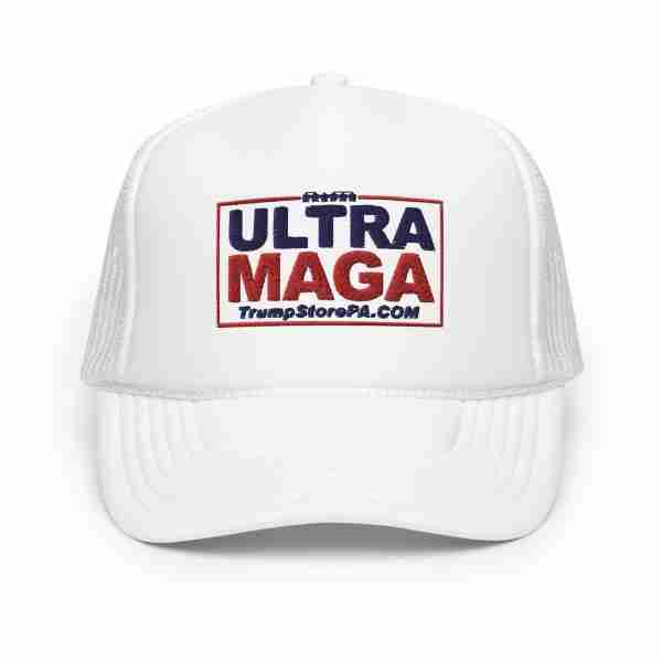 Ultra MAGA Foam Trucker Hat_White