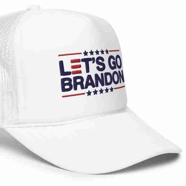 Lets Go Brandon Foam Trucker Hat_White Side