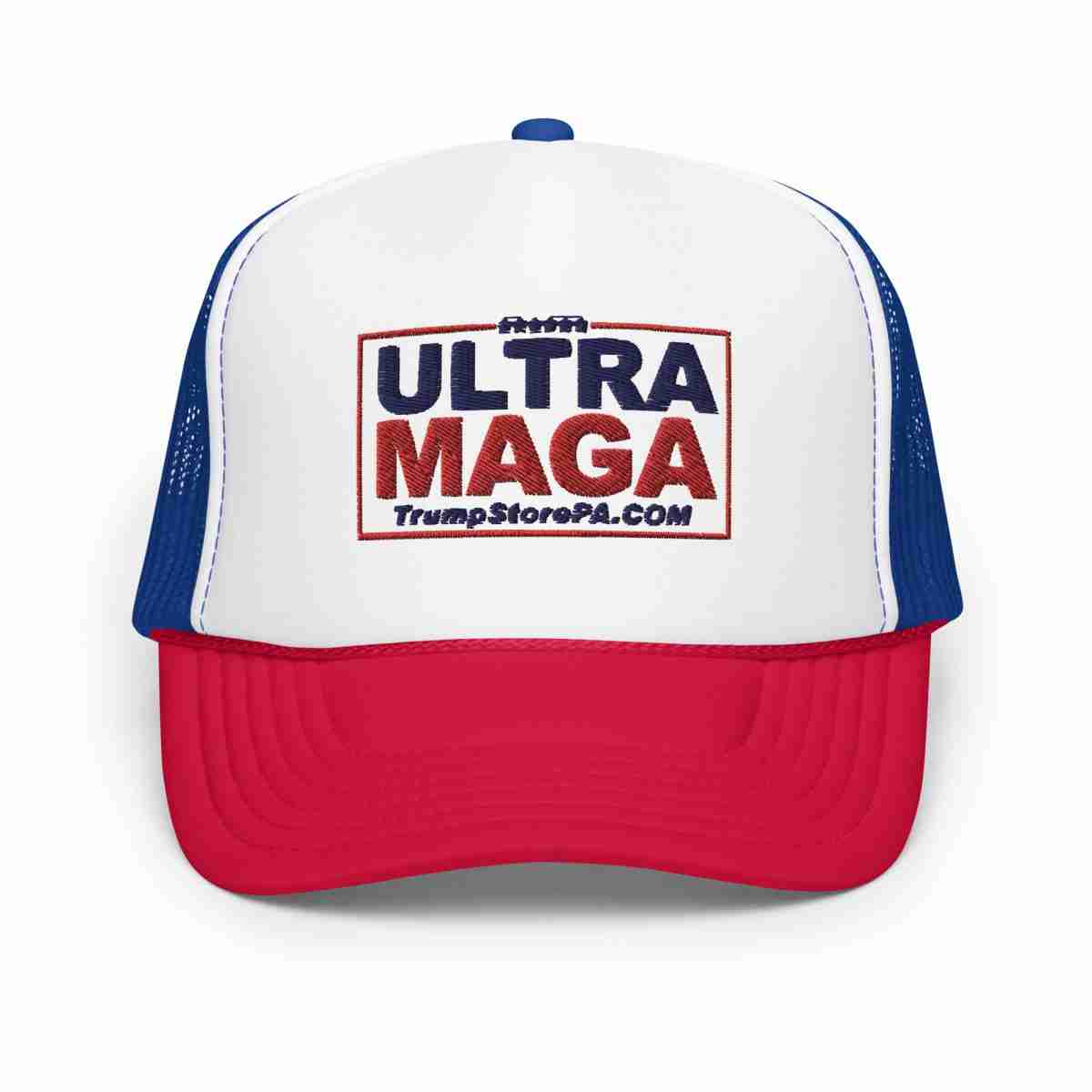 Ultra MAGA Foam Trucker Hat_RWB