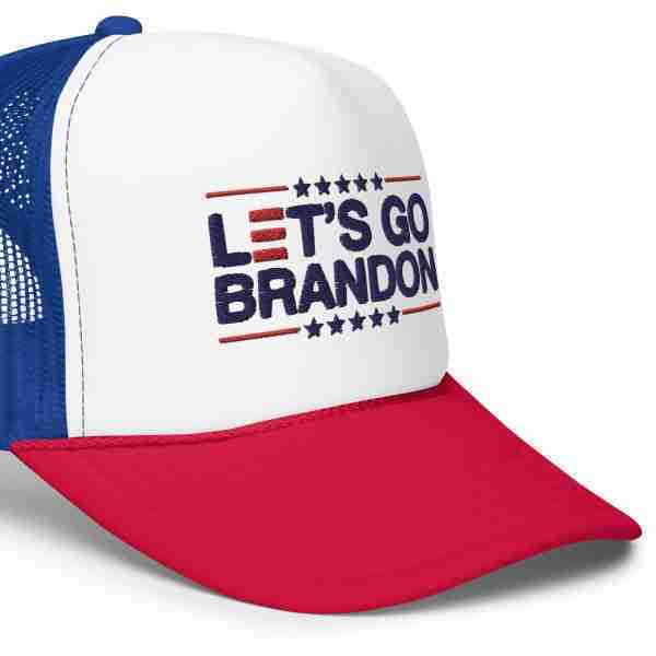 Lets Go Brandon Foam Trucker Hat_RWB Side