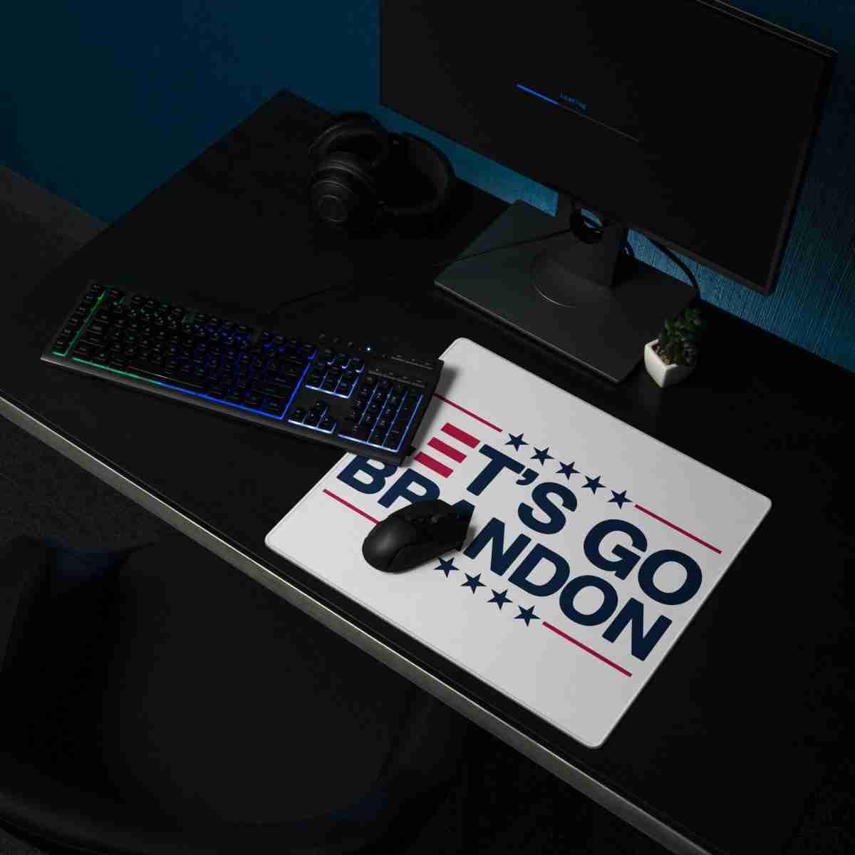 Lets Go Brandon Gaming Mouse Pad