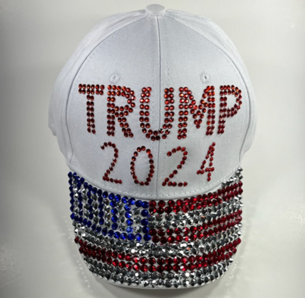 Trump 2024 USA Rhinestone Cap