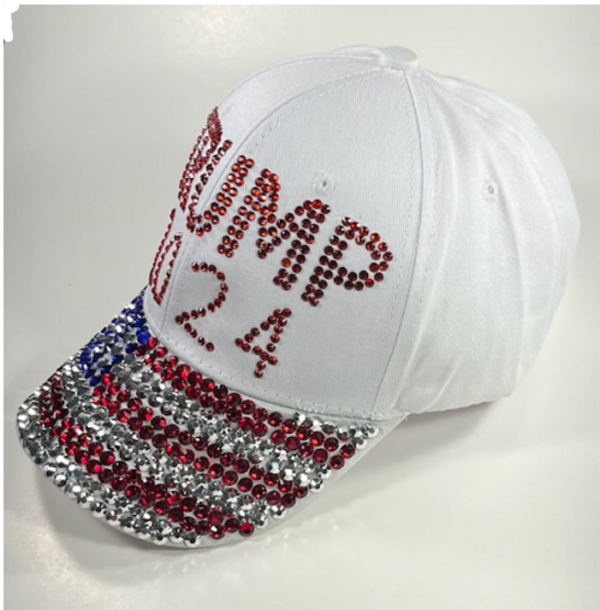 Trump 2024 USA Rhinestone Cap2