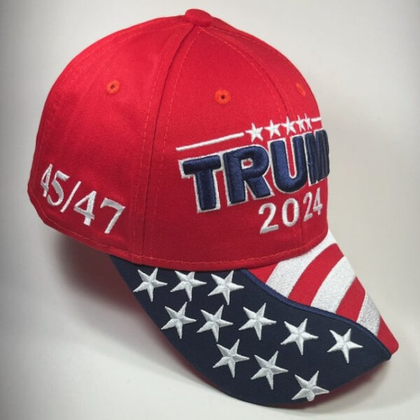 Trump 4547 2024 American Flag Cap2