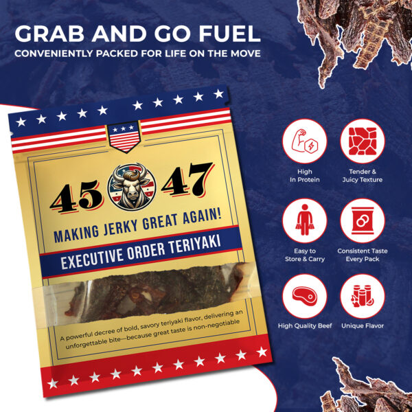 45-47 Executive Order Teriyaki Beef Jerky - Image 6