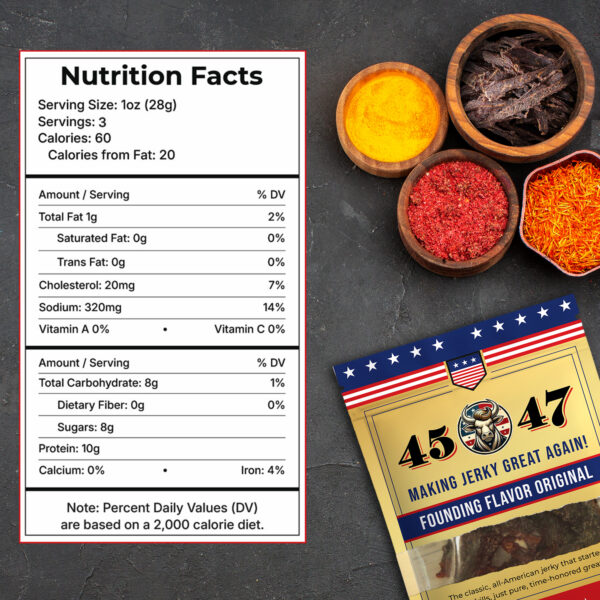 45-47 Founding Flavor Original Beef Jerky - Image 3